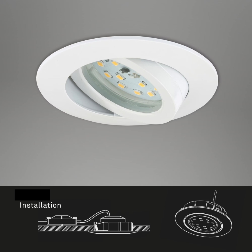 Briloner 7232-016 - LED Prigušiva ugradbena svjetiljka za kupaonicu LED/5,5W/230V IP23