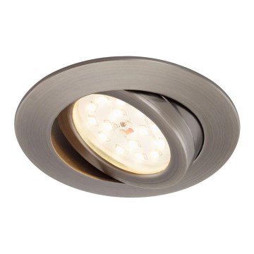 Briloner 7296-011 - LED Prigušiva ugradbena svjetiljka za kupaonicu ATTACH LED/6,5W/230V IP23 antracit