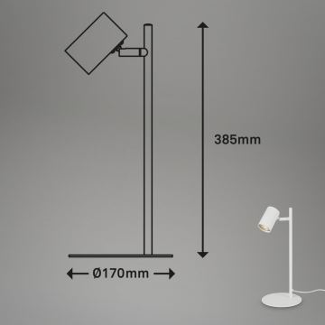 Briloner 7408-016 - Stolna lampa RETRO 1xGU10/9W/230V bijela