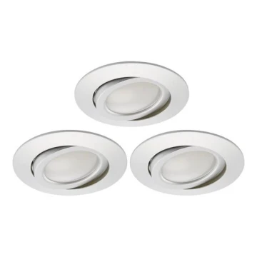 Briloner 8309-039 - SET 3x LED Prigušiva ugradbena svjetiljka za kupaonicu LED/5W/230V IP23