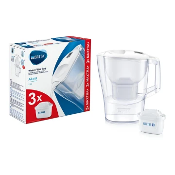 Brita - Vrč za filtraciju vode Aluna 2,4 l + 3 filteri