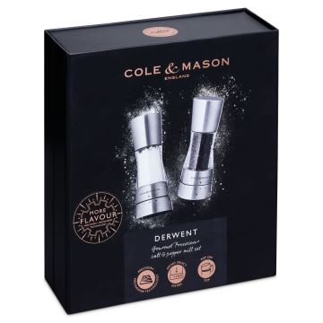 Cole&Mason - Set mlinaca za sol i papar DERWENT MINI 2 kom 15,7 cm mat krom