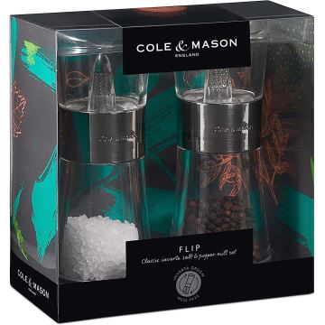 Cole&Mason - Set mlinaca za sol i papar FLIP 2 kom 15,4 cm krom