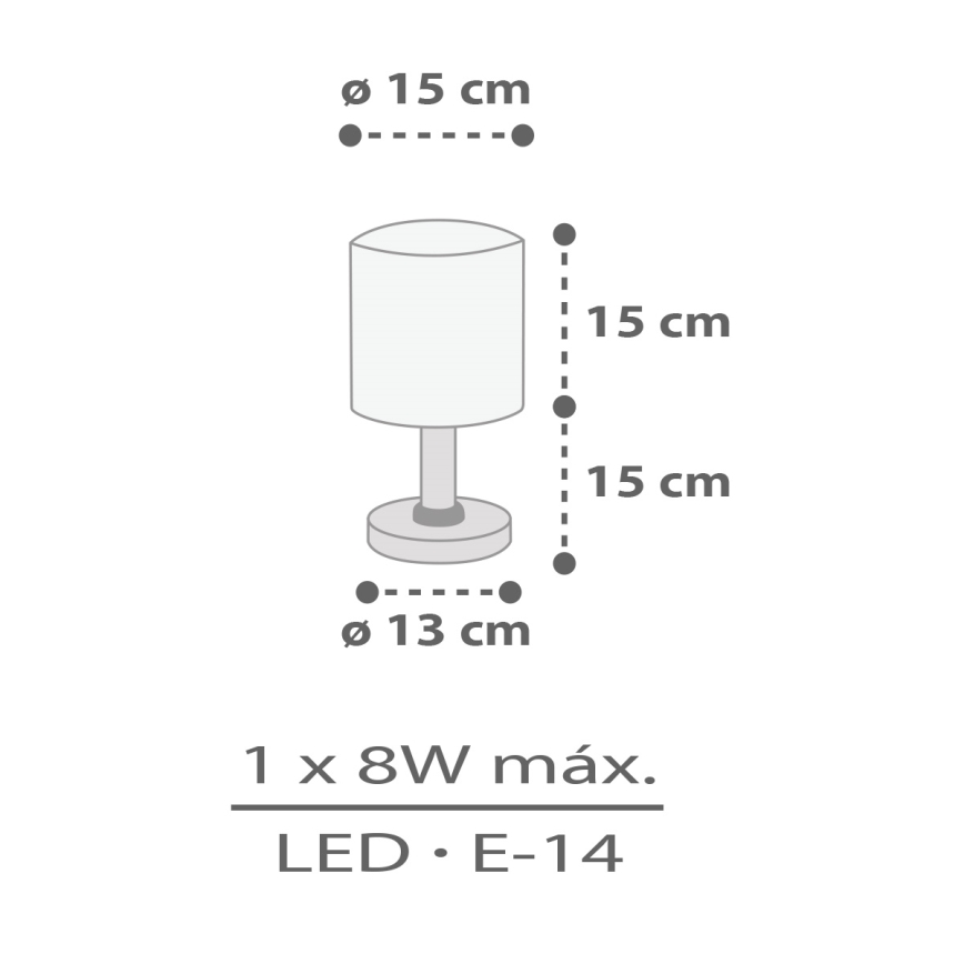 Dalber 60621 - Dječja lampica RHICO AND CROCO 1xE14/8W/230V