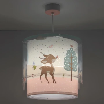 Dalber 61272 - Dječji luster LOVING DEER 1xE27/60W/230V