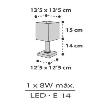 Dalber 63371 - Dječja lampica LITTLE PIXEL 1xE14/8W/230V