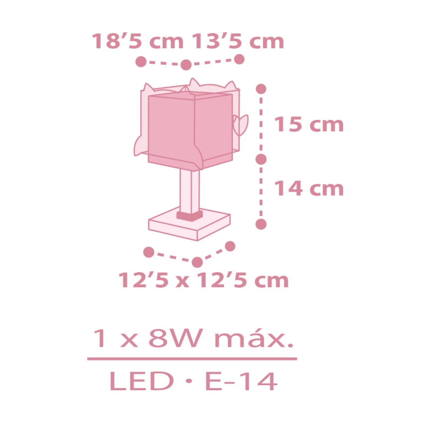 Dalber 64481 -  Dječja lampica LITTLE FRIENDS 1xE14/8W/230V