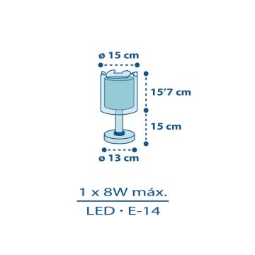 Dalber D-76111 - Dječja lampica MY LITTLE JUNGLE 1xE14/8W/230V