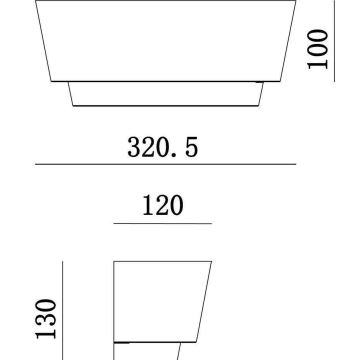 Deko-Light 341205 - Zidna svjetiljka TWYNNDA 1xE14/40W/230V bijela