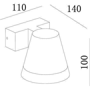 Deko-Light 731076 - LED Vanjska zidna svjetiljka SERPENTIS LED/6,2W/230V IP54 crna