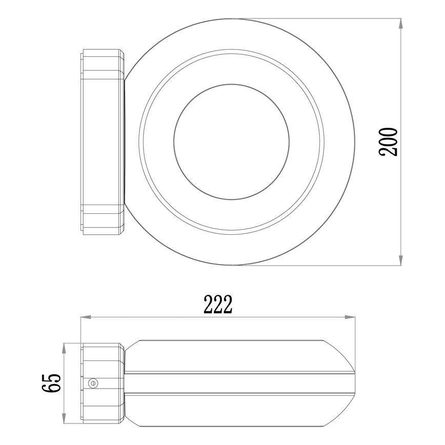 Deko-Light 731081 - LED Vanjska zidna svjetiljka MUSCAE LED/13W/230V IP54 antracit