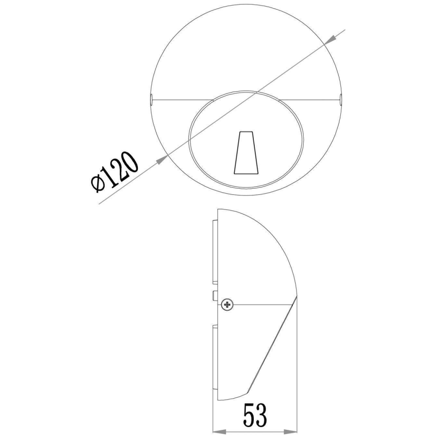 Deko-Light 731111 - LED Vanjska zidna svjetiljka AQUILAE LED/3,5W/230V IP65 antracit