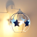 Dječja zidna lampa STARS 1xE27/15W/230V plava/bijela