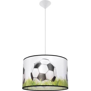 Dječji luster na sajli FOOTBALL 1xE27/15W/230V pr. 40 cm