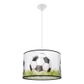 Dječji luster na sajli FOOTBALL 1xE27/15W/230V pr. 40 cm nogomet