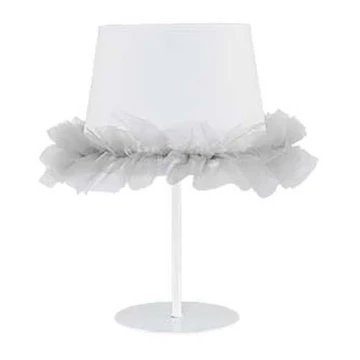 Duolla - Dječja stolna lampa BALLET 1xE14/40W/230V bijela/siva