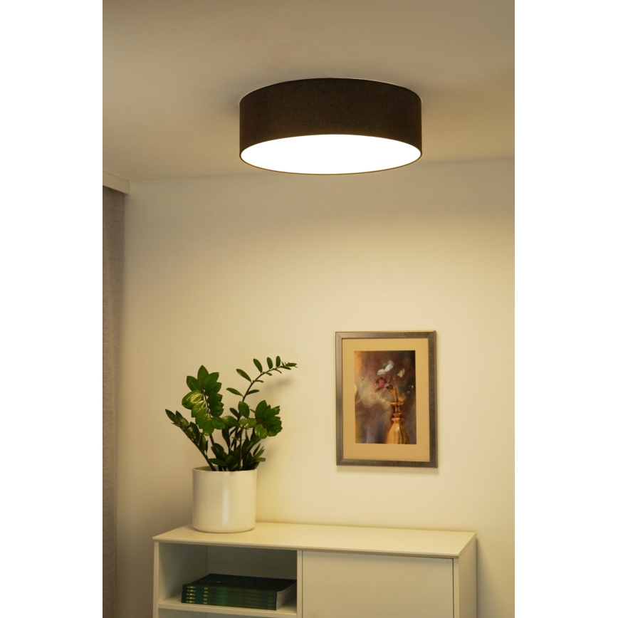 Duolla - LED Stropna svjetiljka CORTINA LED/26W/230V pr. 30 cm 4000K smeđa