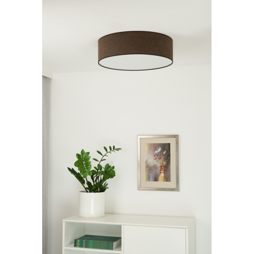 Duolla - LED Stropna svjetiljka CORTINA LED/26W/230V pr. 30 cm 4000K smeđa