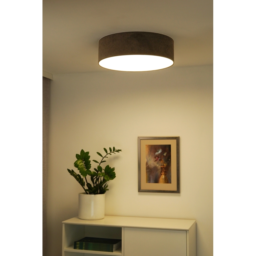 Duolla - LED Stropna svjetiljka CORTINA LED/26W/230V pr. 30 cm 4000K smeđa