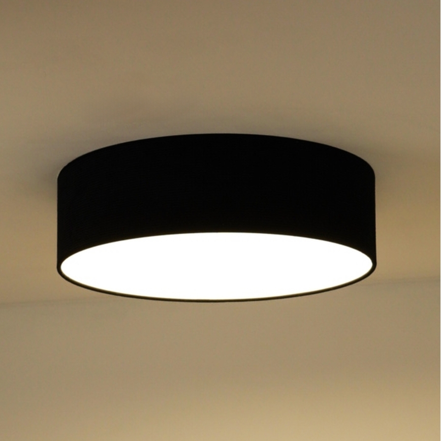 Duolla - LED Stropna svjetiljka CORTINA LED/26W/230V pr. 45 cm 4000K crna