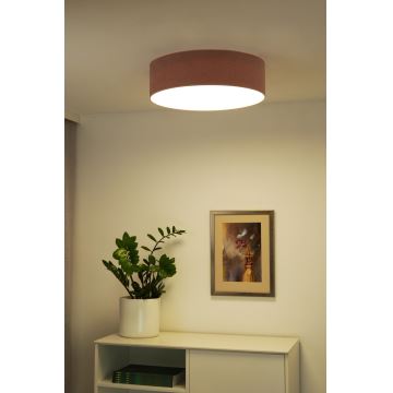 Duolla - LED Stropna svjetiljka CORTINA LED/26W/230V pr. 45 cm 4000K ružičasta