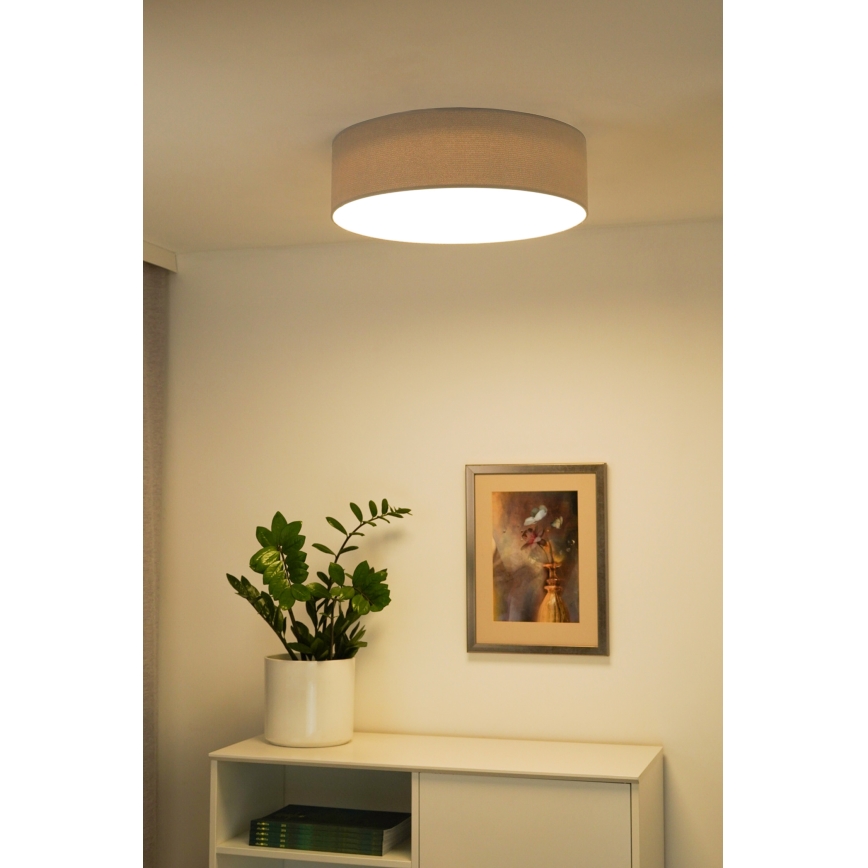 Duolla - LED Stropna svjetiljka CORTINA LED/26W/230V pr. 45 cm 4000K siva