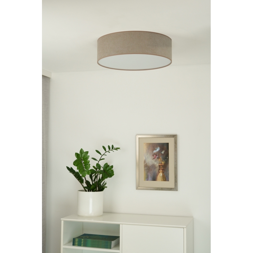 Duolla - LED Stropna svjetiljka CORTINA LED/26W/230V pr. 45 cm 4000K smeđa