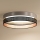 Duolla - LED Stropna svjetiljka ROLLER DUO SHINY LED/24W/230V srebrna/crna