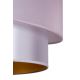 Duolla - Luster na sajli PARIS 1xE27/15W/230V pr. 40 cm ružičasta/srebrna/bakrena