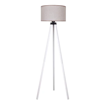 Duolla - Podna lampa 1xE27/60W/230V bež/bijela