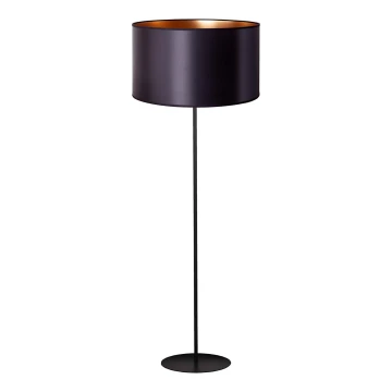 Duolla - Podna lampa CANNES 1xE27/15W/230V 45 cm crna/bakrena