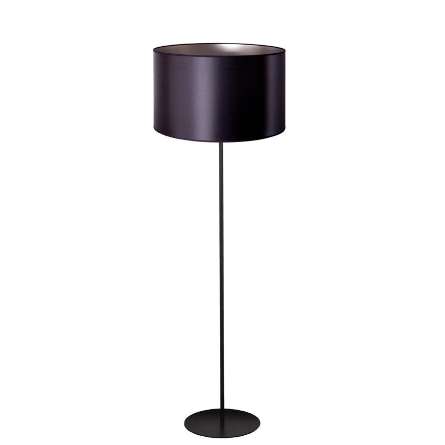 Duolla - Podna lampa CANNES 1xE27/15W/230V 45 cm crna/srebrna