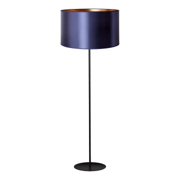 Duolla - Podna lampa CANNES 1xE27/15W/230V 45 cm ljubičasta/bakrena/crna