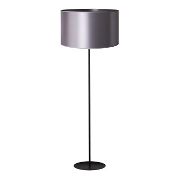 Duolla - Podna lampa CANNES 1xE27/15W/230V 45 cm srebrna/crna