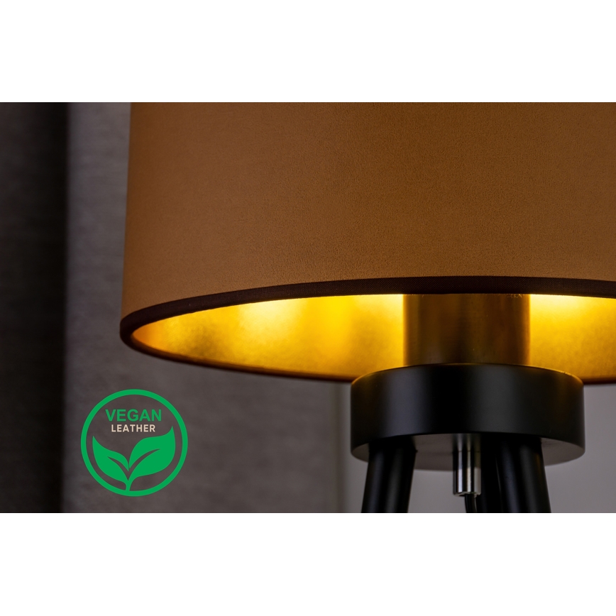 Duolla - Stolna lampa OVAL VEGAN 1xE27/15W/230V smeđa