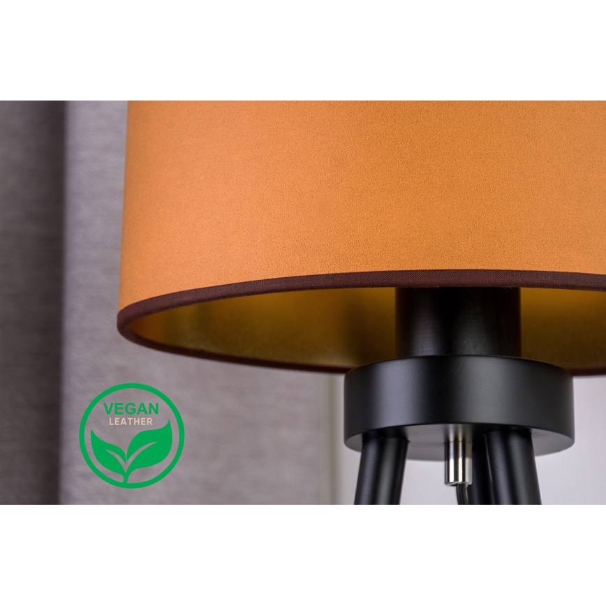 Duolla - Stolna lampa OVAL VEGAN 1xE27/15W/230V smeđa