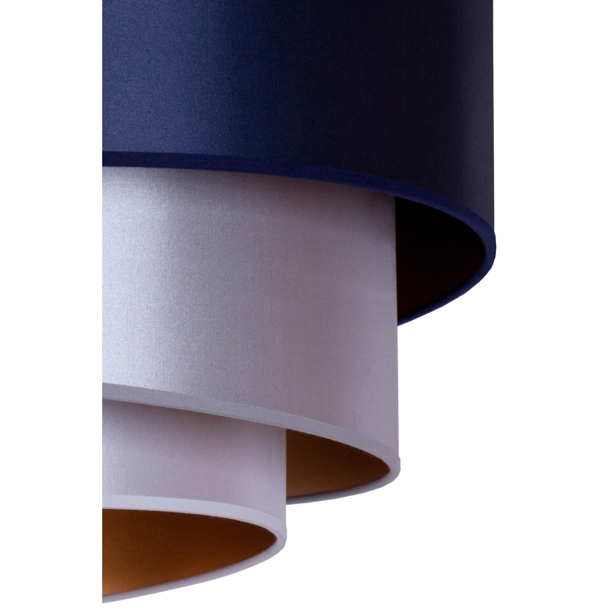Duolla - Stropna svjetiljka TRIO 1xE27/15W/230V pr. 45 cm plava/srebrna/bakrena