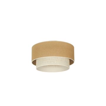 Duolla - Stropna svjetiljka YUTE BOHO 1xE27/15W/230V pr. 45 cm smeđa/siva