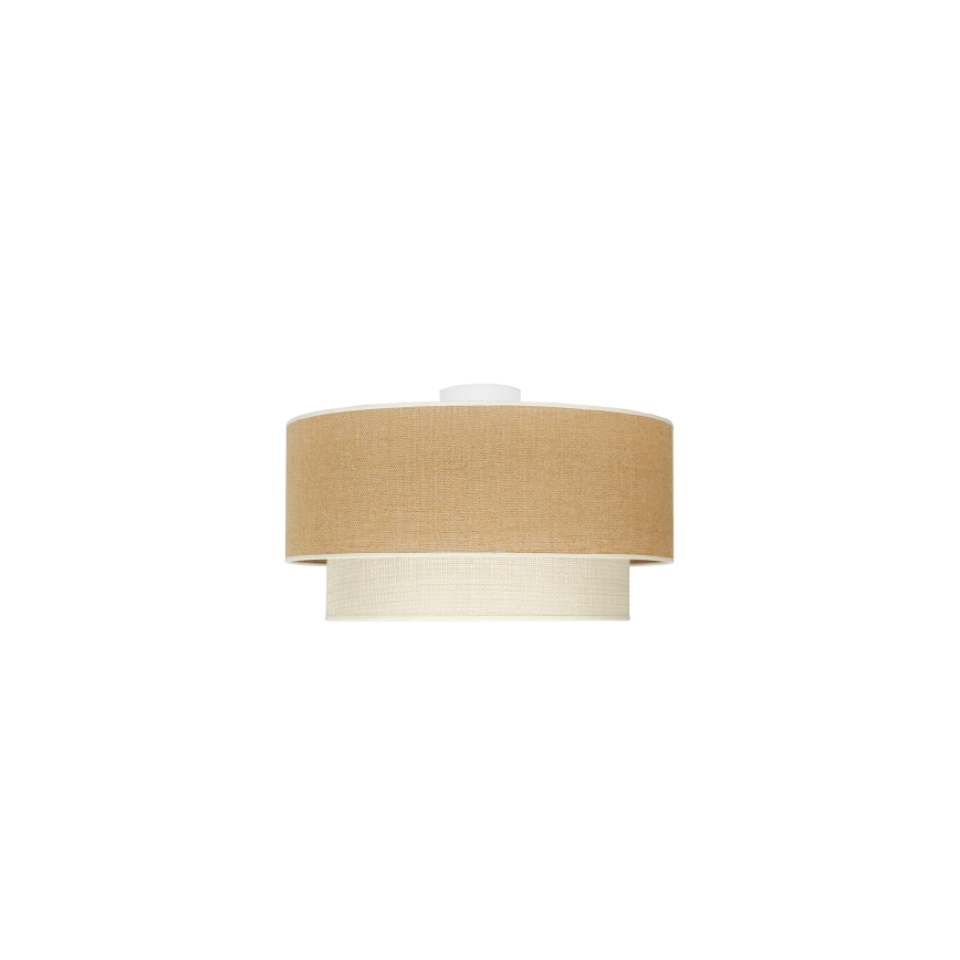 Duolla - Stropna svjetiljka YUTE BOHO 1xE27/15W/230V pr. 45 cm smeđa/siva