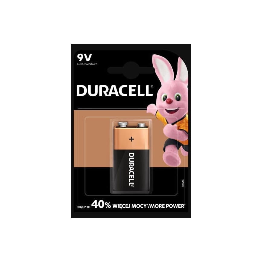 Duracell - 1 kom Alkalna baterija Basic 9V 550 mAh