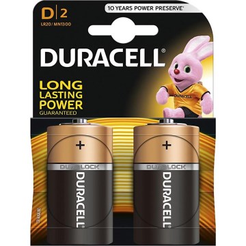 Duracell - 2 kom Alkalna baterija Basic LR20/D 1,5V 12500 mAh