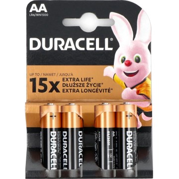 Duracell - 4 kom Alkalna baterija Basic LR06/AA 1,5V 2650 mAh