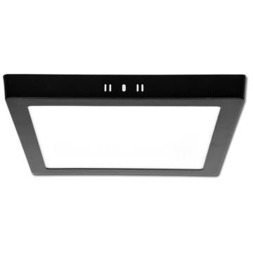 LED Stropna svjetiljka za kupaonicu RAFA LED/18W/230V 3000/4000/6000K 22x22 cm IP44 crna