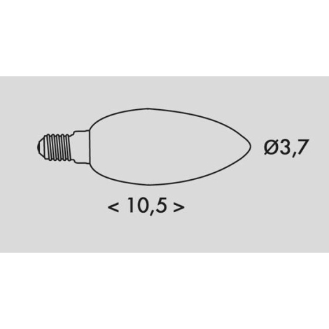 LED Žarulja RETRO C37 E14/2W/230V 3000K 320lm