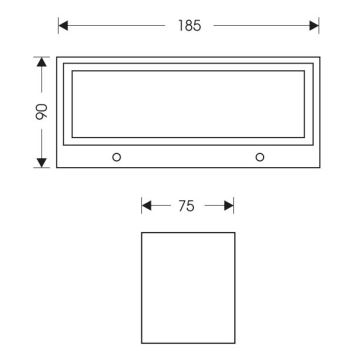 LED Vanjska zidna svjetiljka OSKAR LED/12W/230V 4000K IP54