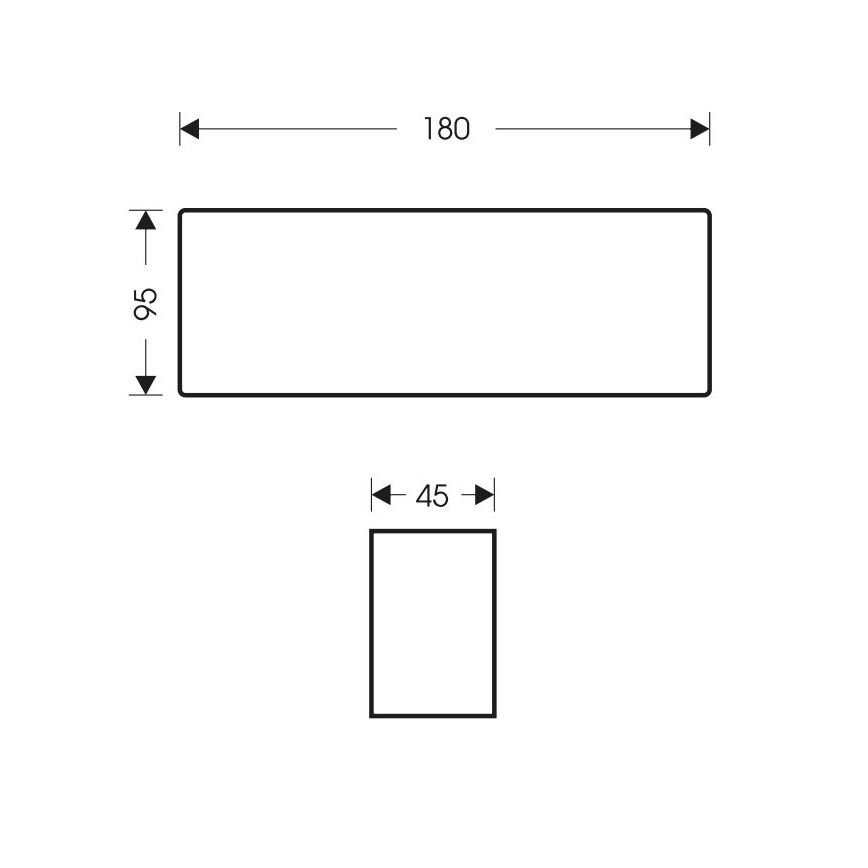 LED Vanjska zidna svjetiljka BRICK 2xLED/6W/230V 3000/4000/6500K IP65 bijela