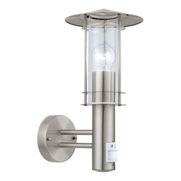 EGLO - Vanjska zidna svjetiljka sa senzorom 1xE27/60W/230V IP44