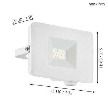 Eglo - LED reflektor LED/10W/230V IP65