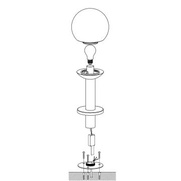 Eglo 33565 - LED Prigušiva vanjska lampa NISIA-C 1xE27/9W/230V 525 mm IP44