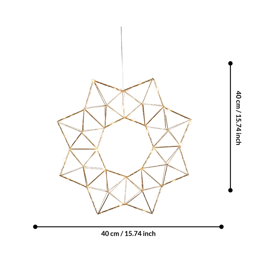 Eglo 411017 - LED Božićna dekoracija EDGE LED/1,92W/3/230V zvijezda